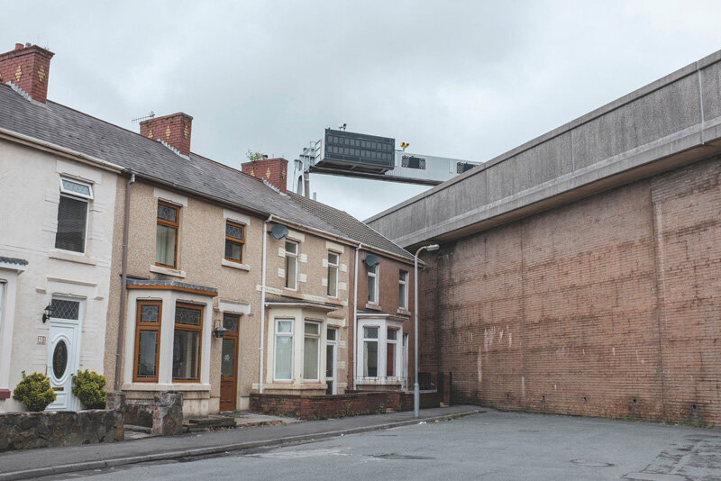 The M4 motorway which runs through Port Talbot Photographs: Nick St. Oegger for Point.51
