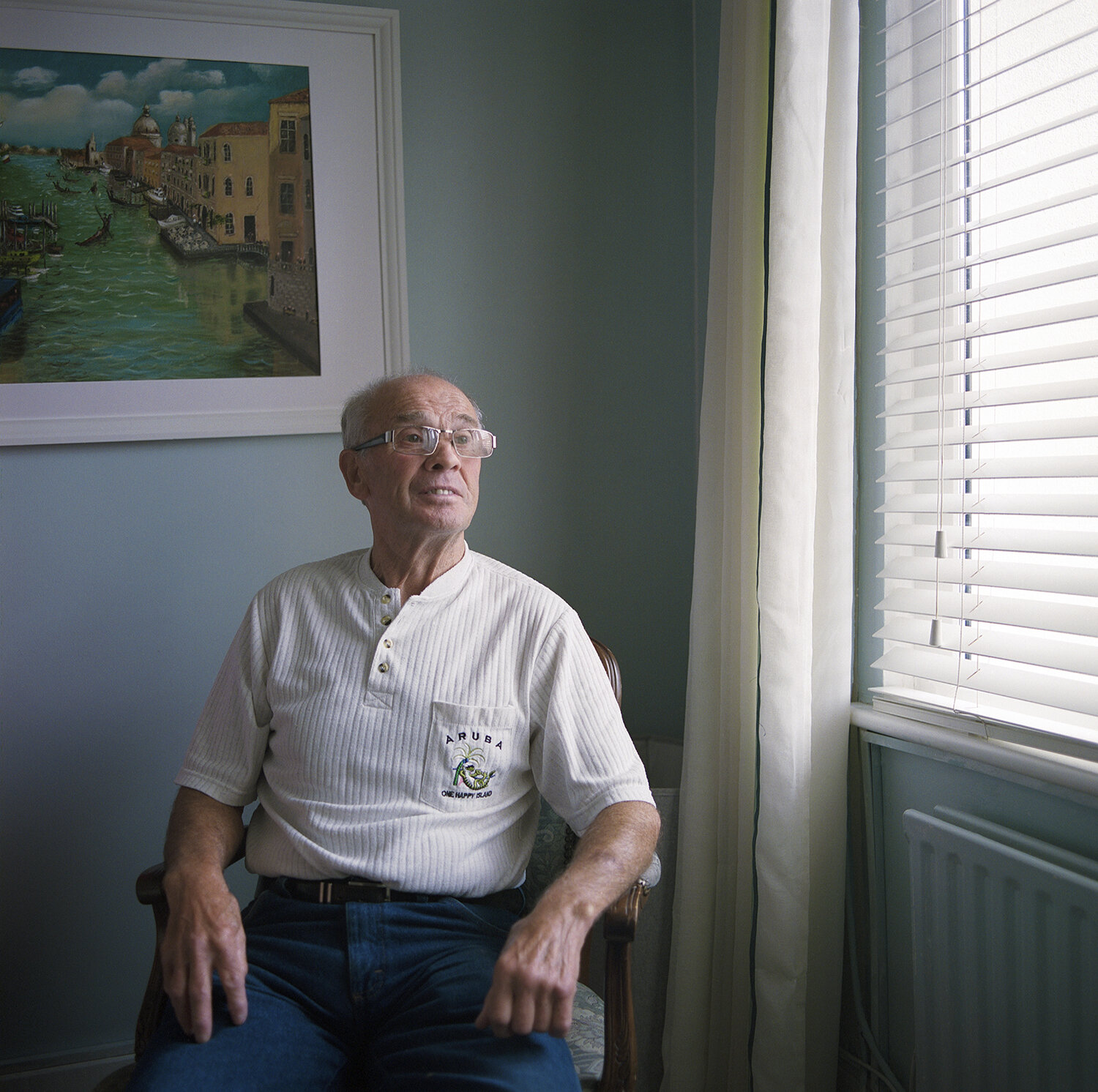 John Kelly, who has been coming to the Men’s Shed since he retired as a postman. Republished courtesy of Dublin InQuirer.